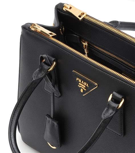 prada saffiano cuir leather handbag black|authentic Prada saffiano.